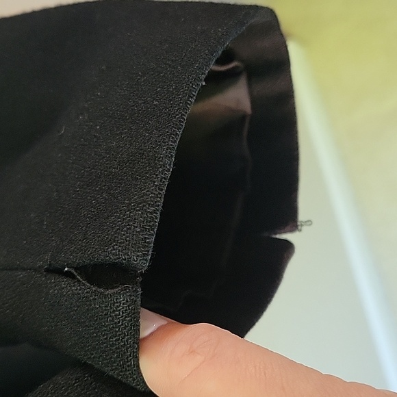 Larry Levine Pea Coat Womens Large Double Breasted Black Timeless Classic - Picture 5 of 10